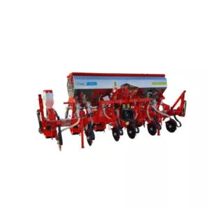 Pneumatikus kukoricavető gép póttrágyázással, 6 soros