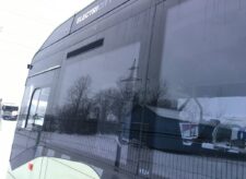 Volvo busz oldalsó ablak, első emelet, bal oldal