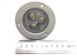 Spotlight led körlámpa volvo buszhoz, 3 led, 6 cm átmérő