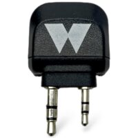 Dupla 3,5 mm audio jack adapter repülőgéphez