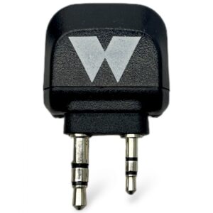 Dupla 3,5 mm audio jack adapter repülőgéphez
