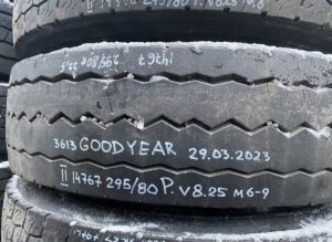 Goodyear kerék 295/80r22. 5 225×9 225×8. 25 3613 29. 03. 2023
