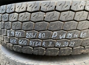 Scania kerék 295/80 r22. 5 225×9 225×8. 25 m8. 9 g18 goodyear 04. 2023