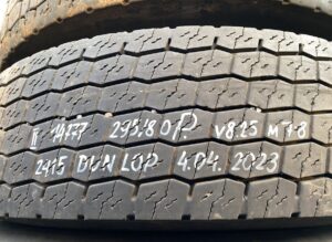 Scania kerék 295/80r22. 5 v8. 25 mt-8 dunlop 04. 04. 2023