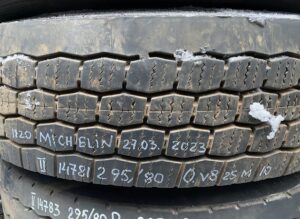 Michelin teherautó gumi 295/80 r22. 5, gyártva: 2023. 03. 27