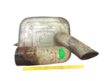 Kipufogódob Mercedes 9734900001, A9734900001 – Használt, rozsdás, kopásnyomokkal
