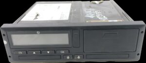 Scania digitális tahográf lcd kijelzővel és vezérlőgombokkal