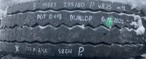 Volvo kerék 295/80r22. 5 225×9 225×8. 25 81 dunlop 0419