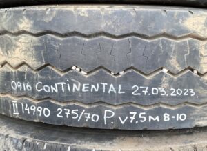 Continental kerék 275/70 r22. 5 27. 03. 2023