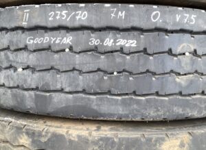 Goodyear kerék 275/70 r22. 5 volvo, dátum 2022. 08. 30