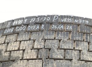 Goodyear kerék volvo 275/70 r22. 5 v8. 25 26. 04. 23