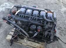 Scania 6 hengeres soros dízel motor, komplett, használt