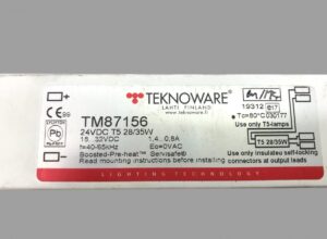 Elektronikus előtét teknoware tm87156, 24vdc t5 28/35w