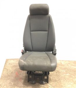 Scaun pasager single scania – fekete, textil utasülés