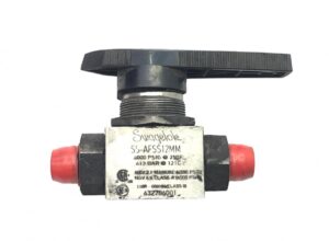 Swagelok ss-afss12mm szelep, 6000 psig @ 250f, 413 bar @ 121c