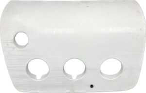 Bal első fényszóró ház scania – 77700381-11, fehér, négylyukú modell