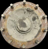 Bal első tárcsafékes kerékagy, másodlagos tengely, Volvo 85107750 85111448 85111791 85114470 3092710 7485114470 3988838 21024206 21116569