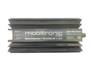 Mobitronic waeco feszültségátalakító, 812-2412 típus, 24v-ról 12v-ra, 12a/8a