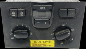 Klímavezérlő panel scania kabinhoz 2259512 2419809 2040484 2028441 1891042 1880086