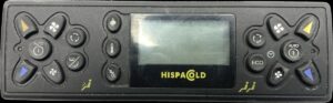 Hispacold fűtés- és klímaszabályzó vezérlőpanel