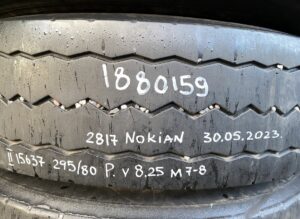 Nokian kerék 295/80r22. 5 8. 25 m7-8 2817 30. 05. 2023