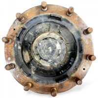 Jobb hátsó dobfékkel másodlagos tengely kerékagy Scania (Kódok: 1403040, 1414154, 1868674, 1724407, 1382774, 2290532, 2085471, 1864428, 2743252)