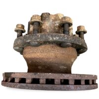 Bal oldali hajtott tengelyhez való kerékagy és féktárcsa DAF 1400289/1702952/1400284