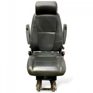 Scaun pasager single scania fekete bőr