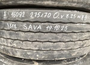 Sava kerék 275/70r22. 5, 8. 25-16, 3318, 19. 10. 23