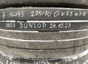 Irisbus kerék 275/70r22. 5 dunlop 0820