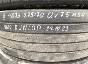 Dunlop gumiabroncs 275/70 r22. 5