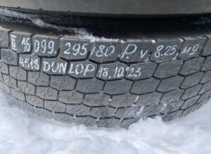 Dunlop kerék 295/80r22. 5, 18. 10. 23, volvo