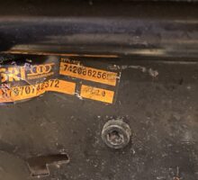 Volvo 7420862569 együléses utasülés