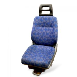 Együléses utasülés iveco, kék, geometrikus mintás