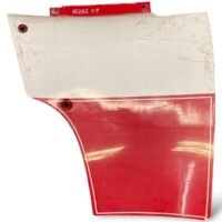Oldalsó spoiler kabin felső bal Scania – fehér-piros