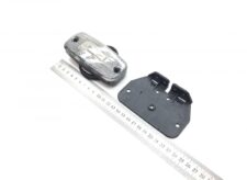 Jelzőfény készlet tartóval, 12V, fehér, 10 cm