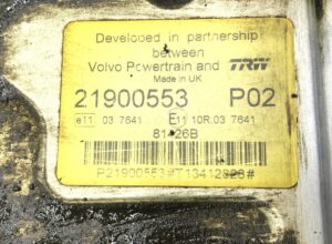 Volvo teherautó motorvezérlő egység 21900553 p02