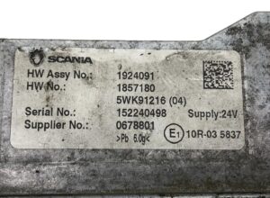 Motorvezérlő egység scania teherautó hw assy no. : 1924091, sorozatszám: 152240498