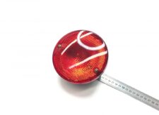 Piros kerek ködlámpa, átmérő 10 cm