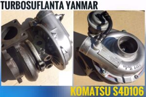 Turbófeltöltő yanmar komatsu s4d106