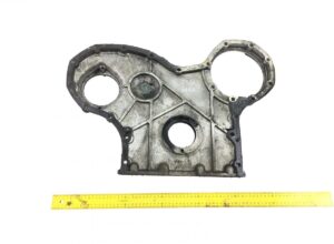 Scania motor első burkolat – fém alkatrész, kb. 40×20 cm