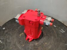 Hidromotor Linde MMF 63, piros, hidraulikus csatlakozókkal
