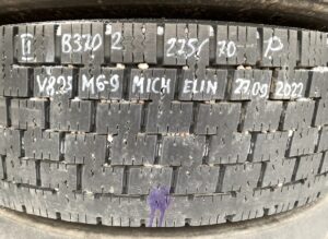 Man kerék 275/70 r22. 5 v825 m6-9 michelin 27. 09. 2022