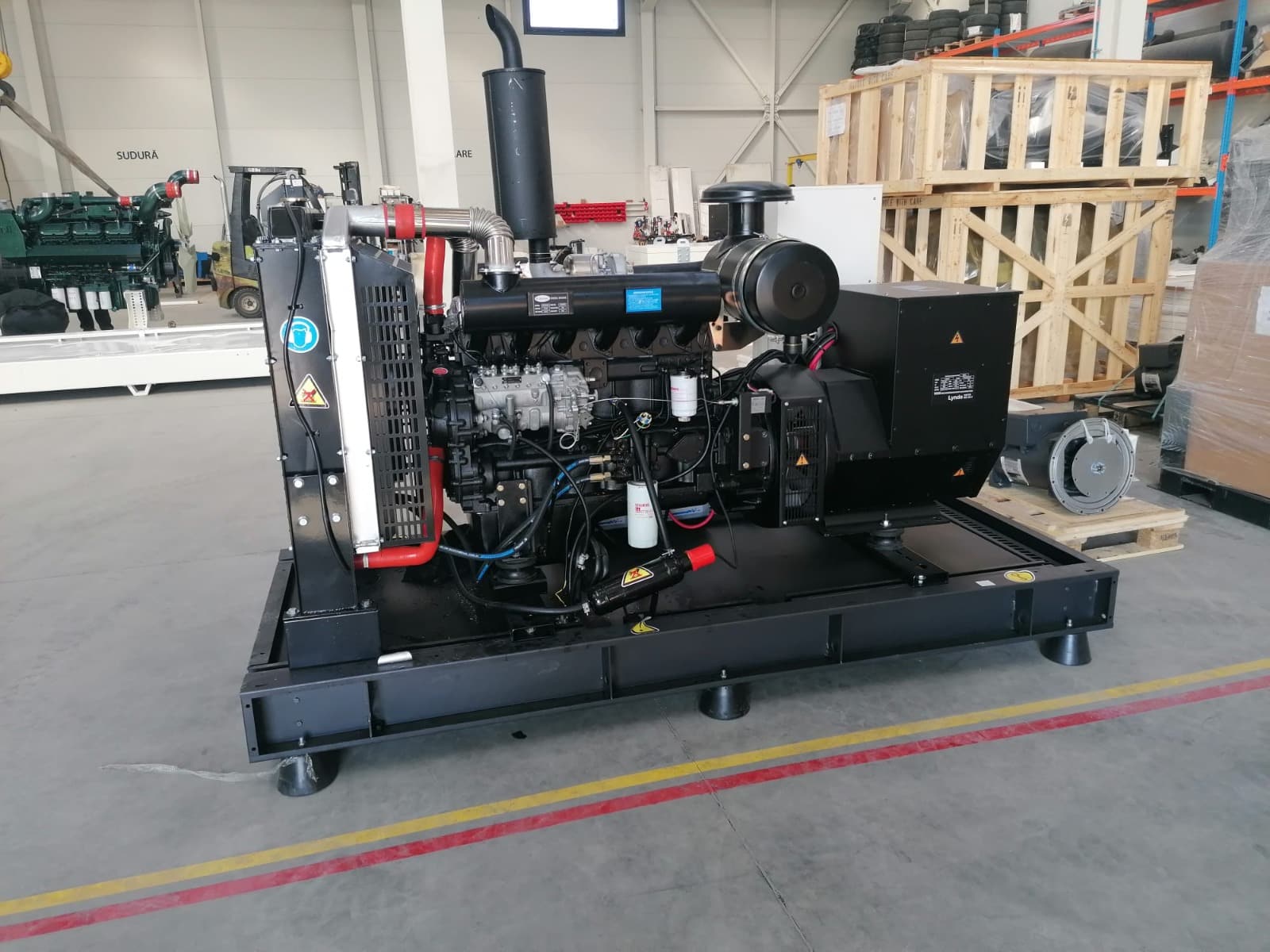 830 kVA áramfejlesztő Doosan DP222LC motorral, új, garanciával, Lynde generátorral
