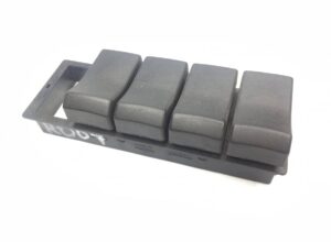 Elektromos kapcsolók renault-hoz – 4 fekete gomb, kód 5010232158