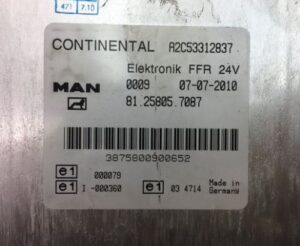 Man ffr vezérlőegység 81. 25805. 7087 24v 07-07-2010
