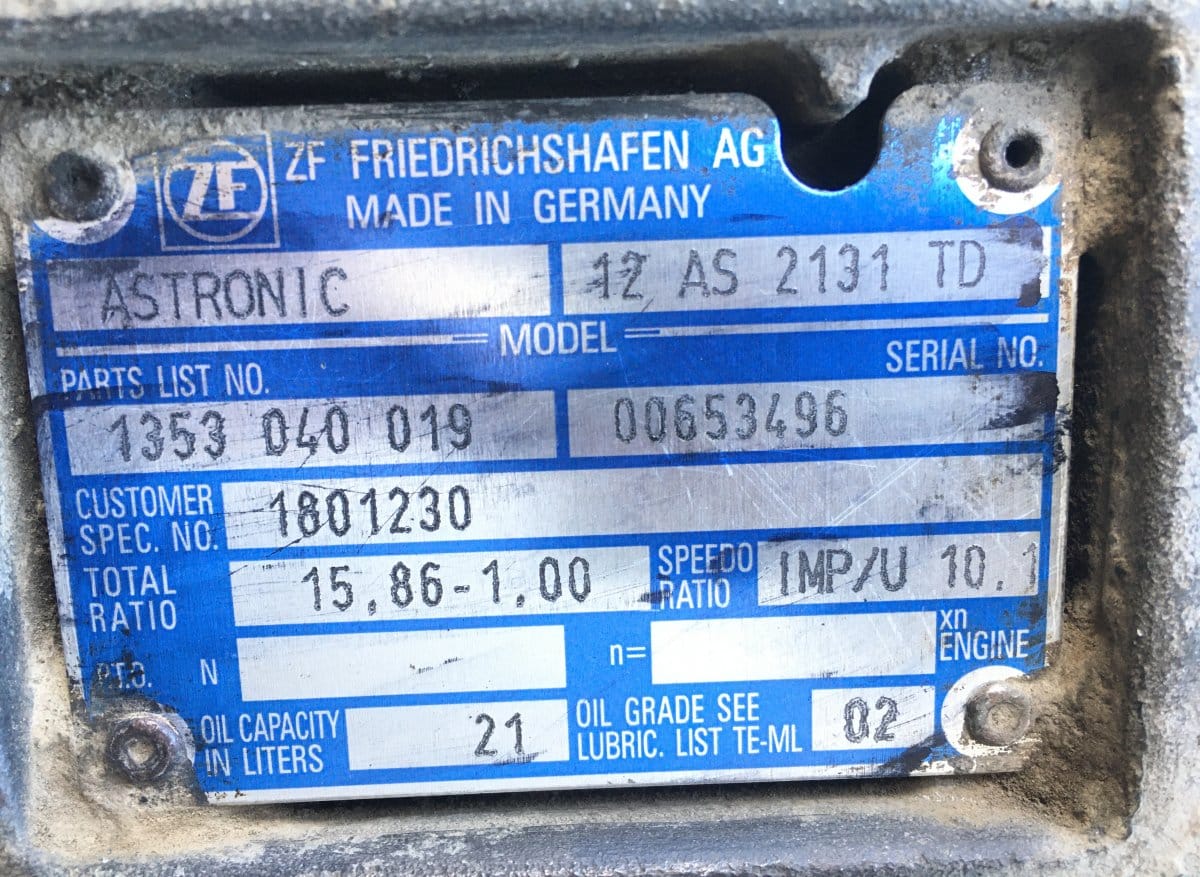 DAF XF105 12AS2131TD 1801230-13 sebességváltó