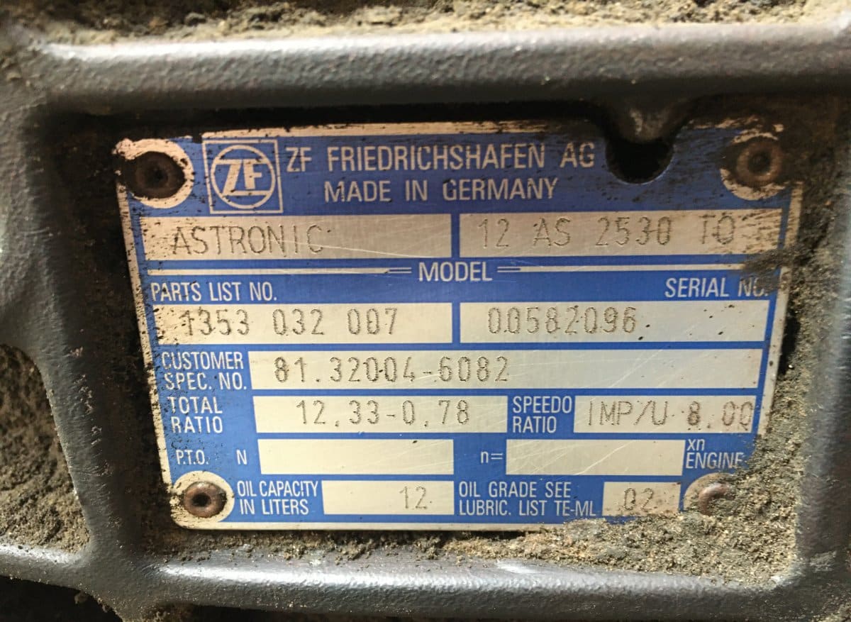 MAN ZF ASTRONIC 12AS2530 sebességváltó 2010
