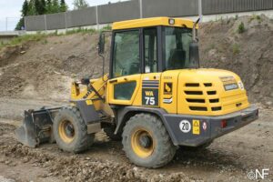 Komatsu wa75 alkatrészek – motor, kerékagy, differenciálmű, tengely