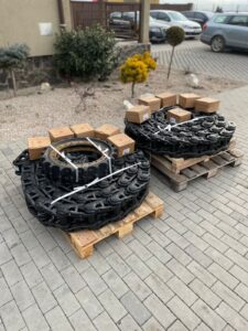 Lánctalp case cx160 kotrógéphez – teljes készlet raklapon